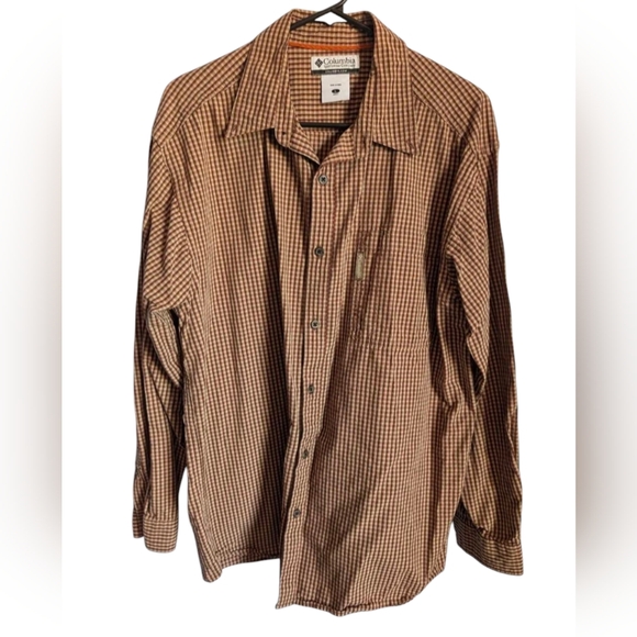 Columbia men's plaid button down shirt long sleeve large - Picture 1 of 6